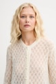 MUNTHE cardigan din lână PERL bej 252162025274