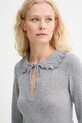 MUNTHE sweter wełniany LIVO szary 253161525373