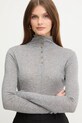 Sveter s prímesou vlny Elisabetta Franchi sivá MD61B56E2