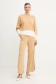 Elisabetta Franchi sweter MK01S56E2 beżowy AW25