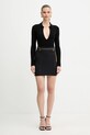Свитер с добавлением шелка Elisabetta Franchi MK09B56E2 чёрный AW25