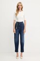 Elisabetta Franchi sweter z jedwabiem MK10B56E2 beżowy AW25