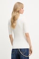 Odzież Elisabetta Franchi sweter z jedwabiem MK10B56E2 beżowy