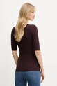 Odzież Elisabetta Franchi sweter z jedwabiem MK10B56E2 bordowy
