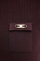 Elisabetta Franchi sweter z jedwabiem MK10B56E2 bordowy