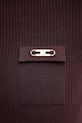 Elisabetta Franchi sweter z jedwabiem MK10B56E2 bordowy