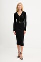 Светр з додаванням шовку Elisabetta Franchi MK12B56E2 чорний AW25