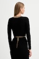 Elisabetta Franchi kardigan MK29B56E2 czarny AW25