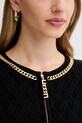 Elisabetta Franchi kardigan czarny MK29B56E2