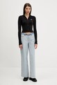 Tommy Jeans cardigan DW0DW20967 negru AW25