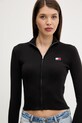 Tommy Jeans cardigan negru DW0DW20967