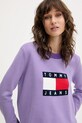 Tommy Jeans sweter fioletowy DW0DW20970