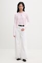 Tommy Jeans kardigan damski bawełniany DW0DW20976 różowy SS26