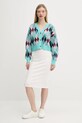 Tommy Jeans cardigan DW0DW21180 turcoaz AW25