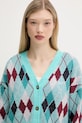 Джемпер Tommy Jeans бирюзовый DW0DW21180