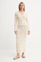 Samsoe Samsoe cardigan SANETTIE F25200116 bej AW25