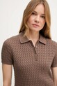 Tommy Hilfiger sweter bawełniany brązowy WW0WW41474