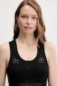 Top Tommy Hilfiger črna WW0WW45647