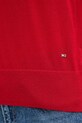 Vesta ze směsi hedvábí Tommy Hilfiger WW0WW45651 červená