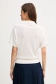 Одяг Поло з домішкою шовку Tommy Hilfiger WW0WW45652 бежевий