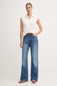 Tommy Hilfiger vestă din bumbac WW0WW45655 bej AW25
