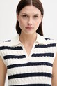 Tommy Hilfiger kamizelka bawełniana beżowy WW0WW45655