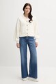 Tommy Hilfiger kardigan bawełniany WW0WW45692 beżowy AW25