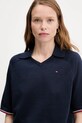 Tommy Hilfiger pulover de bumbac bleumarin WW0WW45694