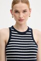 Tommy Hilfiger pamut mellény sötétkék WW0WW45706