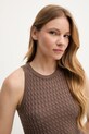 Tommy Hilfiger gilè in cotone marrone WW0WW45706