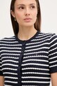 Tommy Hilfiger cardigan din bumbac bleumarin WW0WW45707