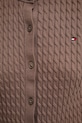 Бавовняний кардиган Tommy Hilfiger WW0WW45707 коричневий