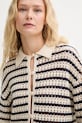 Ζακέτα με λινό μείγμα Rag & Bone μπεζ WAS25P060BR60