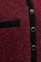 Vlnený kardigán Gestuz 10910459 burgundské