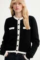 Gestuz cardigan din lână negru 10910459