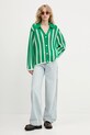 Stine Goya kardigan SG.PF25.K034.2380 zielony AW25