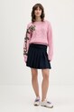 Stine Goya sweter z dodatkiem wełny SG.AW25.K050.2418 różowy AW25