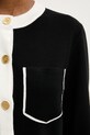 Karl Lagerfeld kardigán A3W18029 fekete