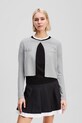 Karl Lagerfeld cardigan din amestec de lână melanj gri A3W18033