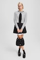 Кардиган с примесью шерсти Karl Lagerfeld серый A3W18033