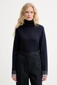 PS Paul Smith sweter wełniany wełna granatowy W2R.420NJ.N31241
