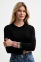 Vlněný svetr PS Paul Smith černá W2R.577N.T31327