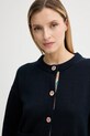 Vlněný kardigan PS Paul Smith námořnická modř W2R.585N.T31330