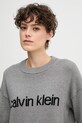 Бавовняний светр Calvin Klein Jeans сірий LV047C311G