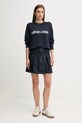 Bombažen pulover Calvin Klein Jeans LV047C311G mornarsko modra AW25