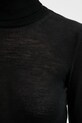 Simona Corsellini sweter wełniany A25CPMGE0201 czarny