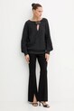 Simona Corsellini pulover din amestec de lână A25CPMGG0401 gri AW25