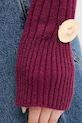Simona Corsellini sweter wełniany A25CPMGG0801 bordowy