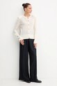 Simona Corsellini cardigan din lână A25CPCRE0201 bej AW25