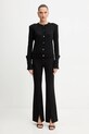 Simona Corsellini cardigan din lână A25CPCRE0201 negru AW25